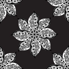 Oriental monochrome ornament