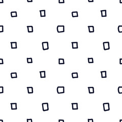 Hand drawn seamless indigo square texture
