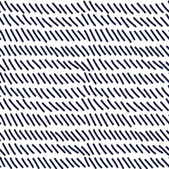 Hand drawn seamless indigo dashed line texture