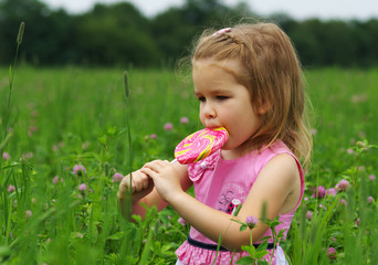  girl on the meadow