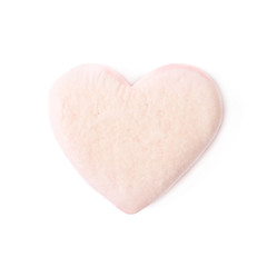 Obraz premium Pink heart shaped candy isolated