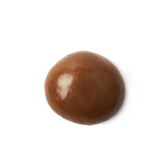 Chocolate glazed nut candy isolated