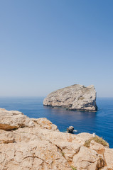 Alghero, Stadt, Küste, Mittelmeerküste, Capo Caccia, Ausflugsschiffe, Ausflug, Sommerferien, Wassersport, Insel, Sommer, Sardinien, Italien