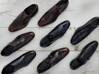 Leather men's shoes