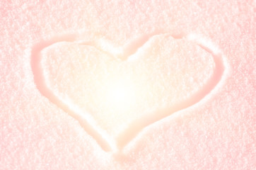 heart in snow