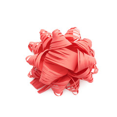 Fototapeta premium Decorational ribbon gift bow isolated