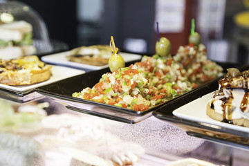 Vegetables with olives