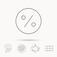 Discount percent icon. Sale sign.