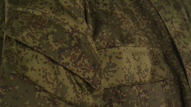 Man Wearing a Military Uniform.