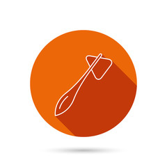 Reflex hammer icon. Doctor medical equipment.