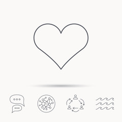 Heart icon. Love sign.