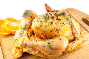 tasty and juicy  marinated chicken