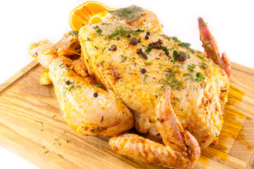 tasty and juicy  marinated chicken