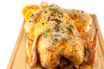 tasty and juicy  marinated chicken