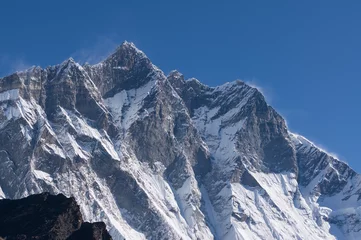 Deurstickers Lhotse Lhotse bergtop, Everest regio