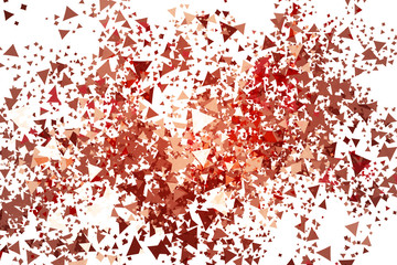 Abstract of fractals pastel color celebration background, illustration