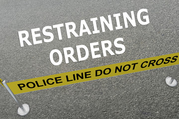 Fototapeta premium Restraining Orders concept