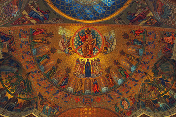 Fototapeta na wymiar Naval Russian Orthodox Cathedral of Saint Nicholas
