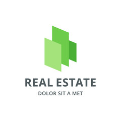 Real estate house logo icon design template elements