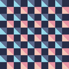 Seamless decorative vector background with abstract geometric pattern