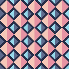 Seamless decorative vector background with abstract geometric pattern