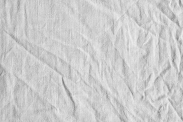 Plakat White fabric texture. Canvas with delicate striped pattern.