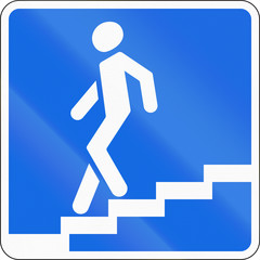 Road sign used in Russia - Pedestrian subway
