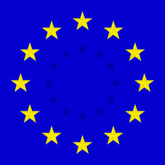 European Union flag.vector illustration.