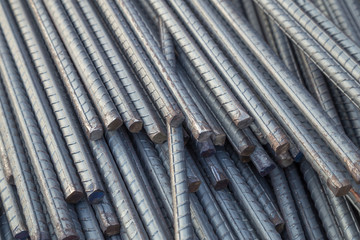 Steel rods or bars for construction