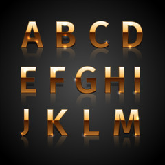 Golden characters collection