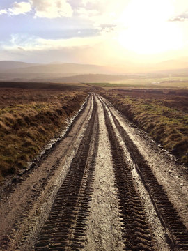 Estate Track, high above Kingussie, Scotland