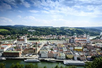 Fototapeta na wymiar Passau from above
