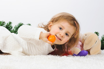 Girl with Mandarin