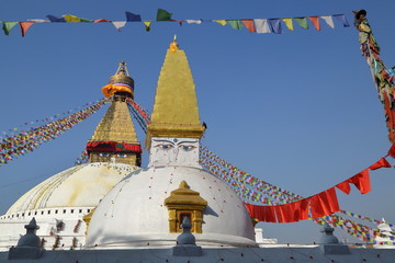Stupa de Bodnath - vall&eacute;e de Katmandou