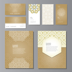 Banners and visit cards set