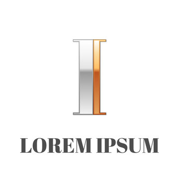 graphic elegant silver and gold impossible font, symbol, alphabe