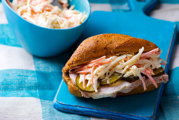 sandwiches with pork and cole slow