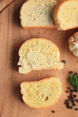 Bread garlic with butter
