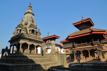 Fototapeta na wymiar Durbar Square à Bhaktapur - vallée de Katmandou