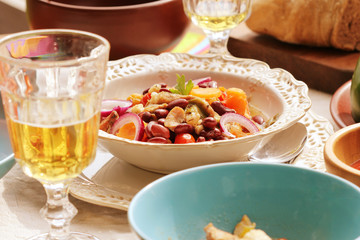 stew ready on the dining table
