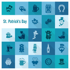 Saint Patricks Day Icon Set