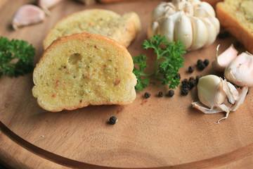 Bread garlic with butter