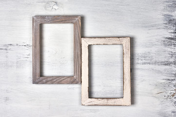 Two wooden photo frames
