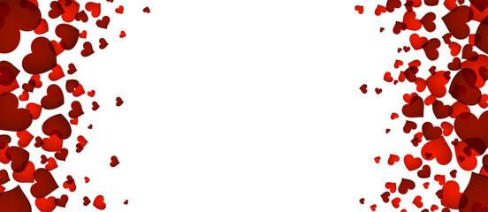 Background with red hearts.