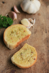 Bread garlic with butter