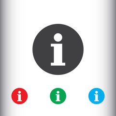 Information icon for web and mobile