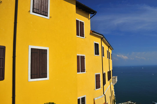 italian castelletto overlooking the mediterranean