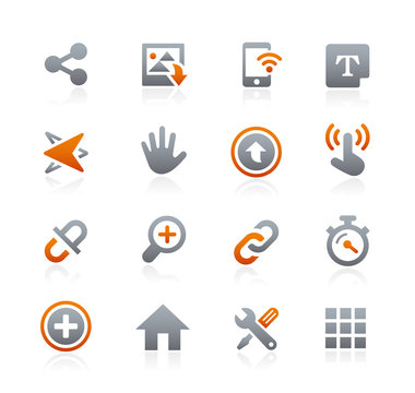 Web and Mobile Icons 10 -- Graphite Series