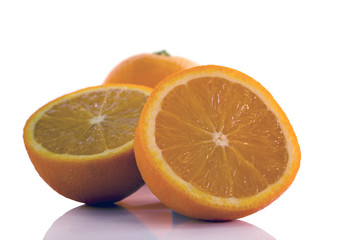 macro form orange fruit