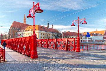 Most Piaskowy we Wrocławiu - obrazy, fototapety, plakaty